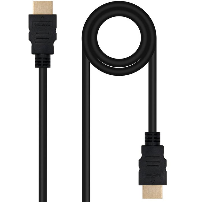 Nanocable Cable HDMI V2.0 4K@60Hz 18Gbps 0,5 m Negro
